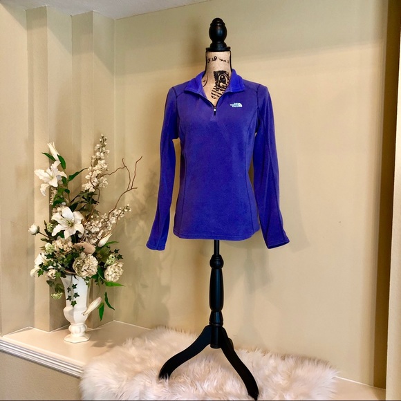 ~The North Face~ purple quarter zip fleece - Picture 2 of 4